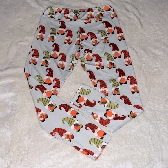 🍁🎃🍂 FALL GNOME PUMPKIN LEAVES LEGGINGS Women’s TC Tall & Curvy 14-22 XXL 1X 2X - Picture 13 of 14